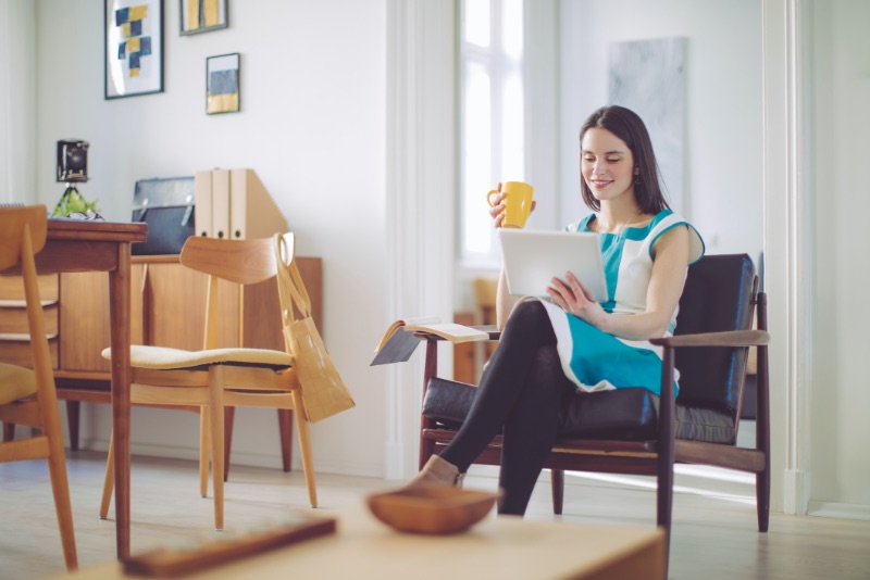 Woman working from home. Feature image for Business Continuity: Remote Work service page